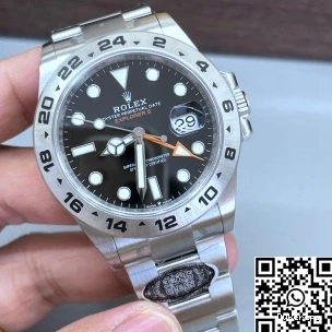 Steel Factory Clean M226570-0002 Stainless Dial Rolex Black Explorer 1218